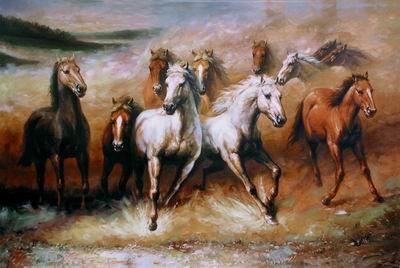 unknow artist Horses 02 China oil painting art
